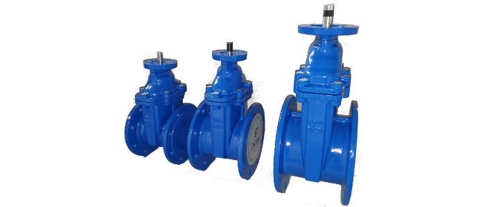 Verschiedene PSA BETINA SEW SA Das Bild zeigt 3 Nennweiten von PSA BETINA SEW Schieber für Stellantrieb